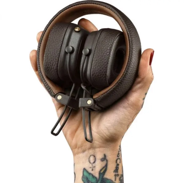 Бездротові навушники Marshall Major III Bluetooth Brown напівзакриті з вбудованим мікрофоном