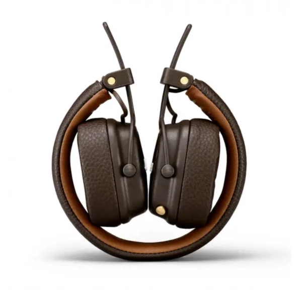 Бездротові навушники Marshall Major III Bluetooth Brown напівзакриті з вбудованим мікрофоном