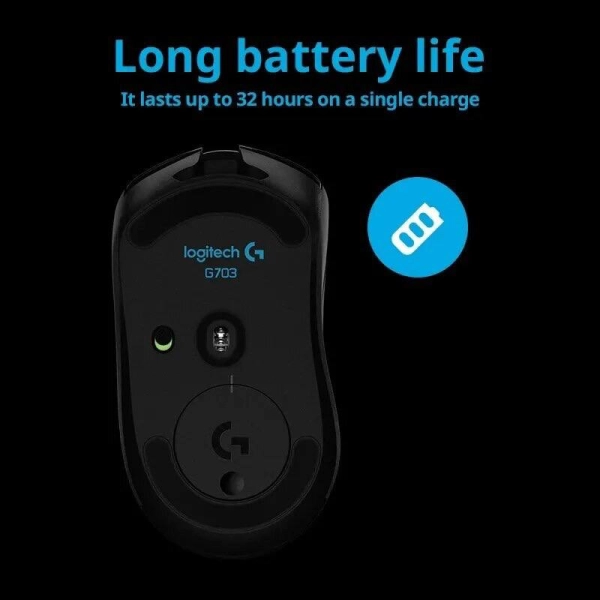 Миша Logitech G703 Lightspeed Wireless Black