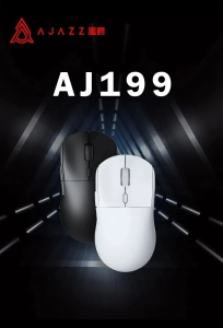 Бездротова ігрова мишка Ajazz AJ199 для  Пк/ноутбука Біла