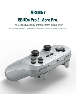 Bluetooth геймпад контролер джойстик 8BitDo Pro 2 Grey