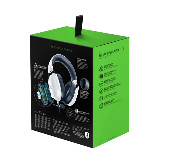 Ігрова гарнітура Razer BlackShark V2 X звук 7.1 для ПК/Mac/PS4/PS5 Білі