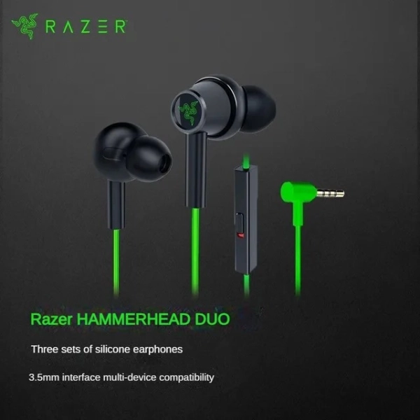 Ігрові навушники-вкладиші із двома драйверами Razer Hammerhead Duo