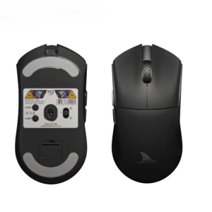 Darmoshark M3 трирежимна 2.4G/USB-C/Bluetooth PAW3395 Чорна Бездротова ігрова миша