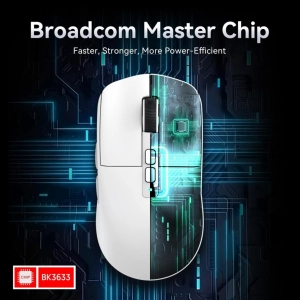 Бездротова геймерська миша Attack Shark X6 із зарядною базою Біла