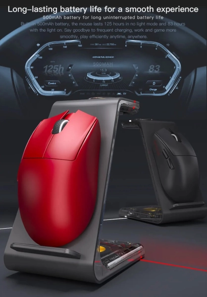 Бездротова ігрова миша Darmshark N5 Nordic N52840 PAM3395 Чорна