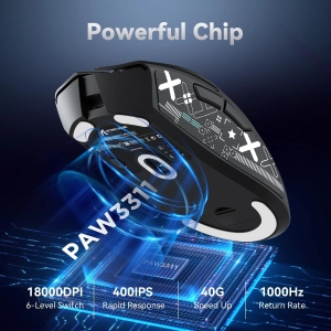 ATTACK SHARK R1 PAW3311 Бездротова/дротова ігрова миша