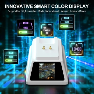 Бездротова магнітна миша Ajazz AJ159 APEX PAW3950 400 мАч RGB Біла