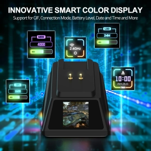 Бездротова магнітна миша Ajazz AJ159 APEX PAW3950 400 мАч RGB Чорна