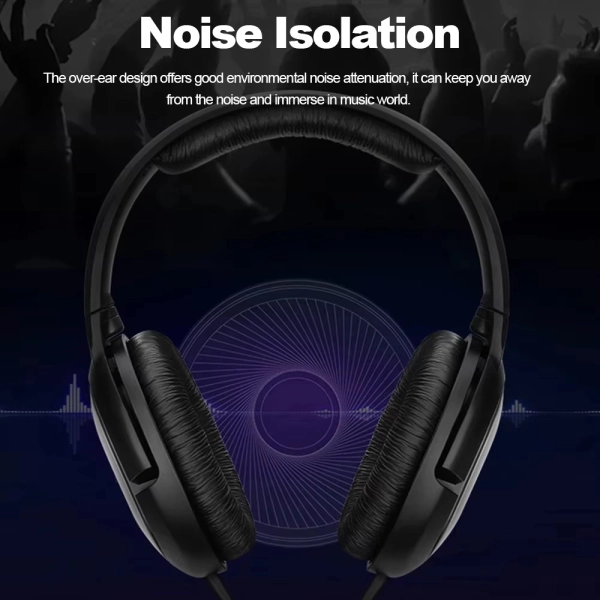 Навушники Sennheiser HD 206, 3,5 мм, з глибокими басами, шумоізольовані для iPhone, Android