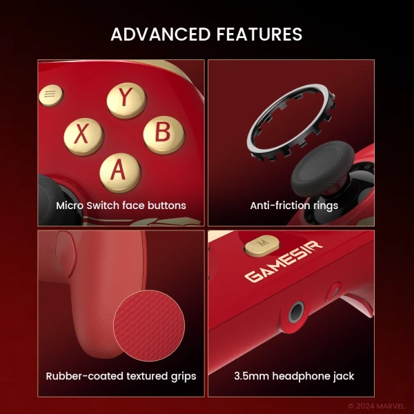 Геймпад Gamesir G7 HE Iron Man, лімітована серія для Xbox Series X/S, Xbox One і Windows 10/11