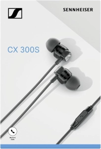 Sennheiser CX300S з басами, 3,5 мм, музика, стереогарнітура HIFI для iPhone, Android
