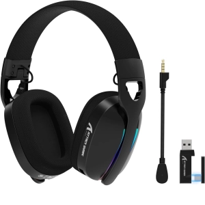 Трирежимна гарнітура ATTACK SHARK L90 BT/2.4G/ 40 мм динаміки,Чорний колір