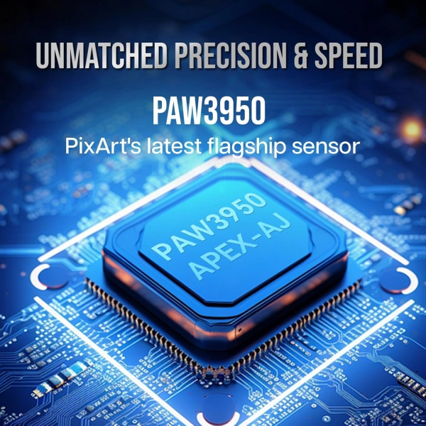 Ajazz AJ159 APEX PAW3950 400 мАч RGB Голубого кольору