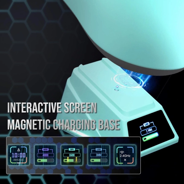 Ajazz AJ159 APEX PAW3950 400 мАч RGB Голубого кольору