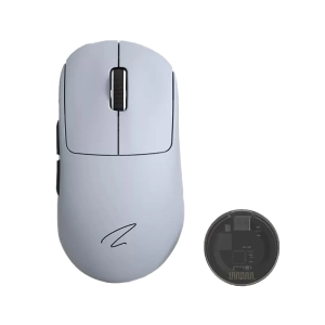 Zaopin Z2 4K, ігрова бездротова миша трирежимнина Bluetooth/ 2,4 ГГц/ USB-C  Біла