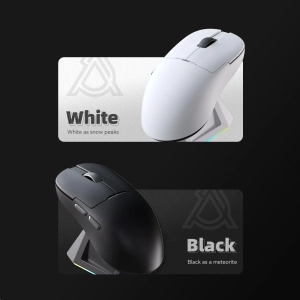 Трирежимна мишка Ajazz AJ159 PRO PAW3395 2.4G 26000 DPI RGB Black