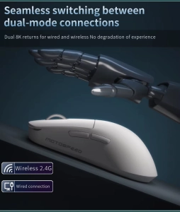 Darmoshark X6 MAX Dual-Mode 2.4G/USB-C PAW3950 White