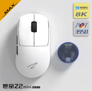 Zaopin Z2 mini MAX 8K, PAW3950 ігрова бездротова миша трирежимнина Bluetooth/ 2,4 ГГц/ USB-C  Біла