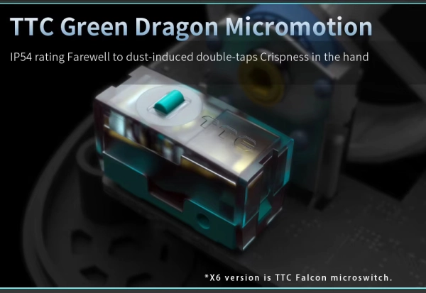 Darmoshark X6 Dual-Mode 2.4G/USB-C PAW3395 Чорного кольору