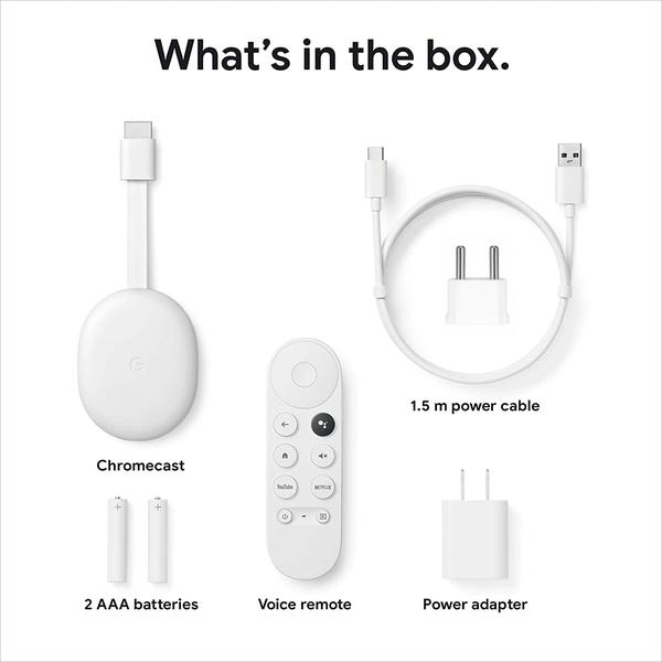 HD-медіаплеєр Google Chromecast 4K (GA01919-US)