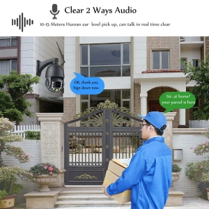 Вулична IP камера TOX EP27 8MP 36X зум, WiFi PTZ, поворотна, металевий корпус IP66, microSD ONVIF