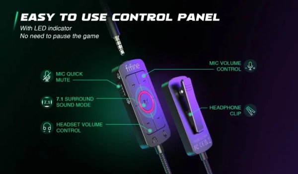 Бездротові НАВУШНИКИ FIFINE H9 Чорні