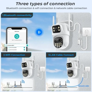 Зовнішня 9 MP IP WiFi камера QEARIM EP7-QQ-6M 8X Zoom ICSEE