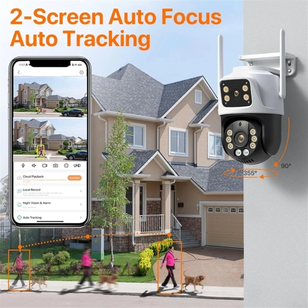 Зовнішня 8 MP IP WiFi камера TOX EP6-QQ-8M ICSEE