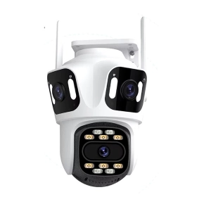 Зовнішня 15 MP IP WiFi камера QEARIM EP15+ ICSEE 3 Лінзи