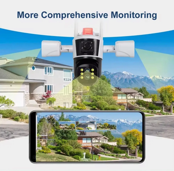 Вулична 16MP IP WiFi камера QEARIM P8-Q3-4M-10X  IPC 360