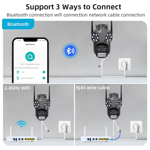 Вулична IP WiFi камера 3 в 1 TOX A35 ICSEE