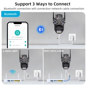 Вулична IP WiFi камера 3 в 1 TOX A35 ICSEE