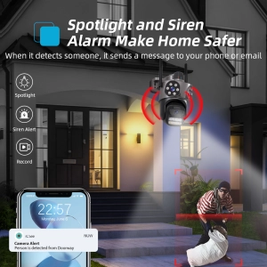 Вулична IP WiFi камера 3 в 1 TOX A35 ICSEE