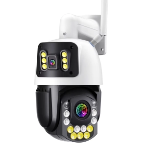 Вулична 8MP 50X зум IP камера, 2 в 1 WiFi PTZ, Regis поворотна, microSD ONVIF ICSEE