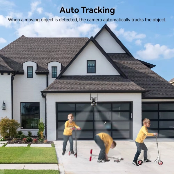 Зовнішня 8 MP IP WiFi камера TOX Q32-QQ-8M Автостеження за людиною ICSEE