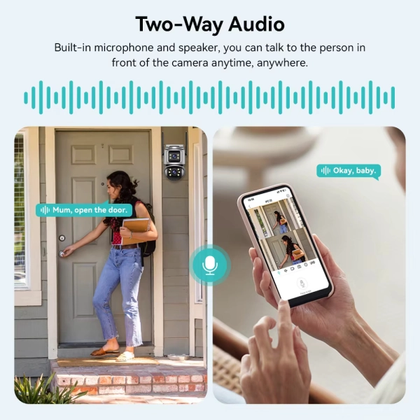 Зовнішня 8 MP IP WiFi камера TOX Q32-QQ-8M Автостеження за людиною ICSEE