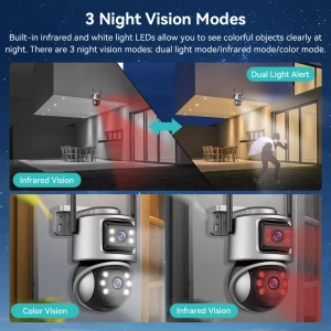Зовнішня 8 MP IP WiFi камера TOX Q32-QQ-8M Автостеження за людиною ICSEE