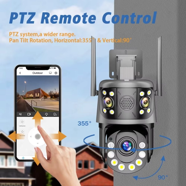 Зовнішня 12 MP 50X Зум IP WiFi камера 3 в 1 WS-Q212X ICSEE