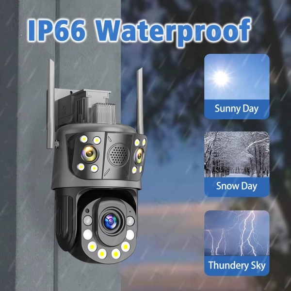 Зовнішня 12 MP 50X Зум IP WiFi камера 3 в 1 WS-Q212X ICSEE