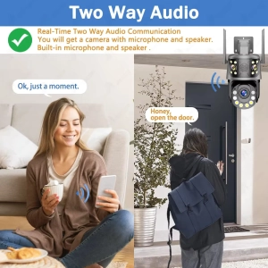 Зовнішня 12 MP 50X Зум IP WiFi камера 3 в 1 WS-Q212X ICSEE