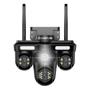 Зовнішня 15 MP IP камера Overscam Три об'єктива 6K автоматичне стеження WiFi ICSEE
