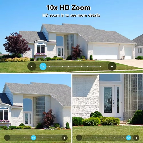 Зовнішня 35 MP IP камера Overscam 7 лінз 18K автоматичне стеження 30Х ЗУМ WiFi FFVideo