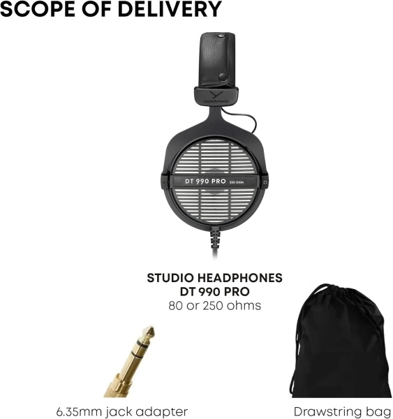 Профідні навушники Beyerdynamic DT 990 Pro/80 ohms Сірі