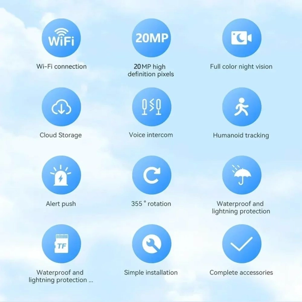 Вулична 20MP IP камера WiFi 4 в 1 S4 HiEasy