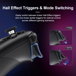 8BitDo Ultimate 2 Bluetooth Геймпад  Switch, Switch 2, ПК з Windows, TMR, Еффект Холла Black