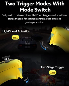 8BitDo Ultimate 2 Bluetooth Геймпад Switch, Switch 2, ПК з Windows, TMR, Еффект Холла Yellow