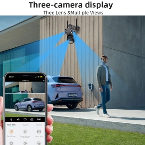 Вулична 9 MP IP WiFi камера 3 в 1 TOX A35H ICSEE Стеження за людьми