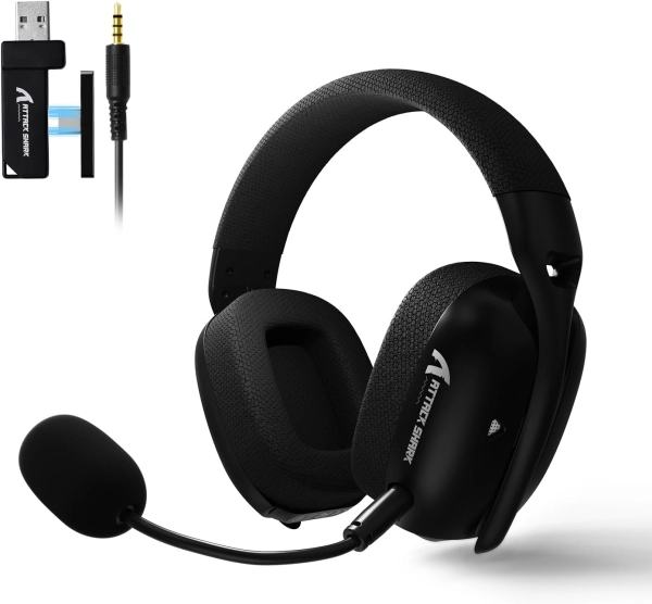 Навушники ATTACK SHARK L80 PRO  BT/2.4G/ 40 мм динаміки Black
