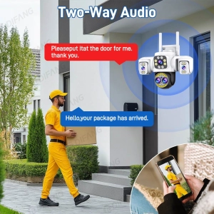 Вулична 16 MP 10X Zoom IP камера Techsion 4 в 1 WiFi Yoosee